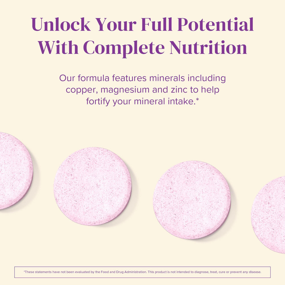 Two-tablet daily dosage concept with glass of water