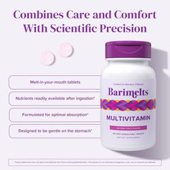 BariMelts multivitamin melt-in-mouth tablet showcases easy consumption