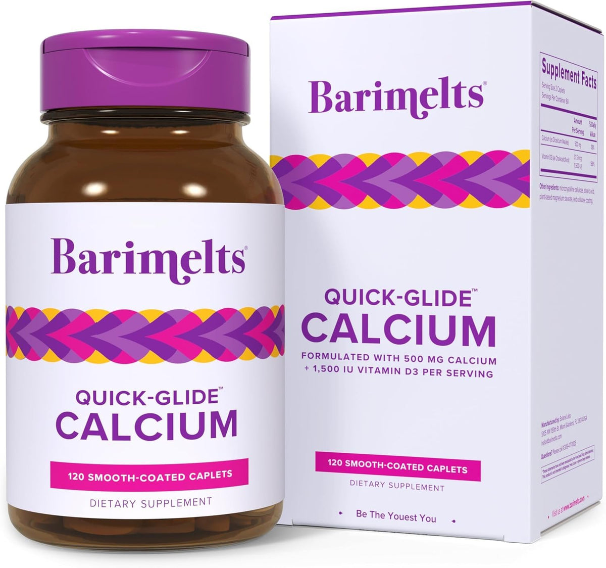 Barimelts Quick-Glide Calcium caplets pack for post-bariatric bone support