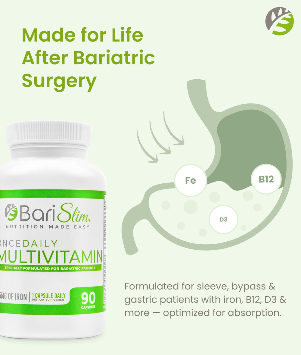 BariSlim bottle packaging and label highlighting essential nutrients