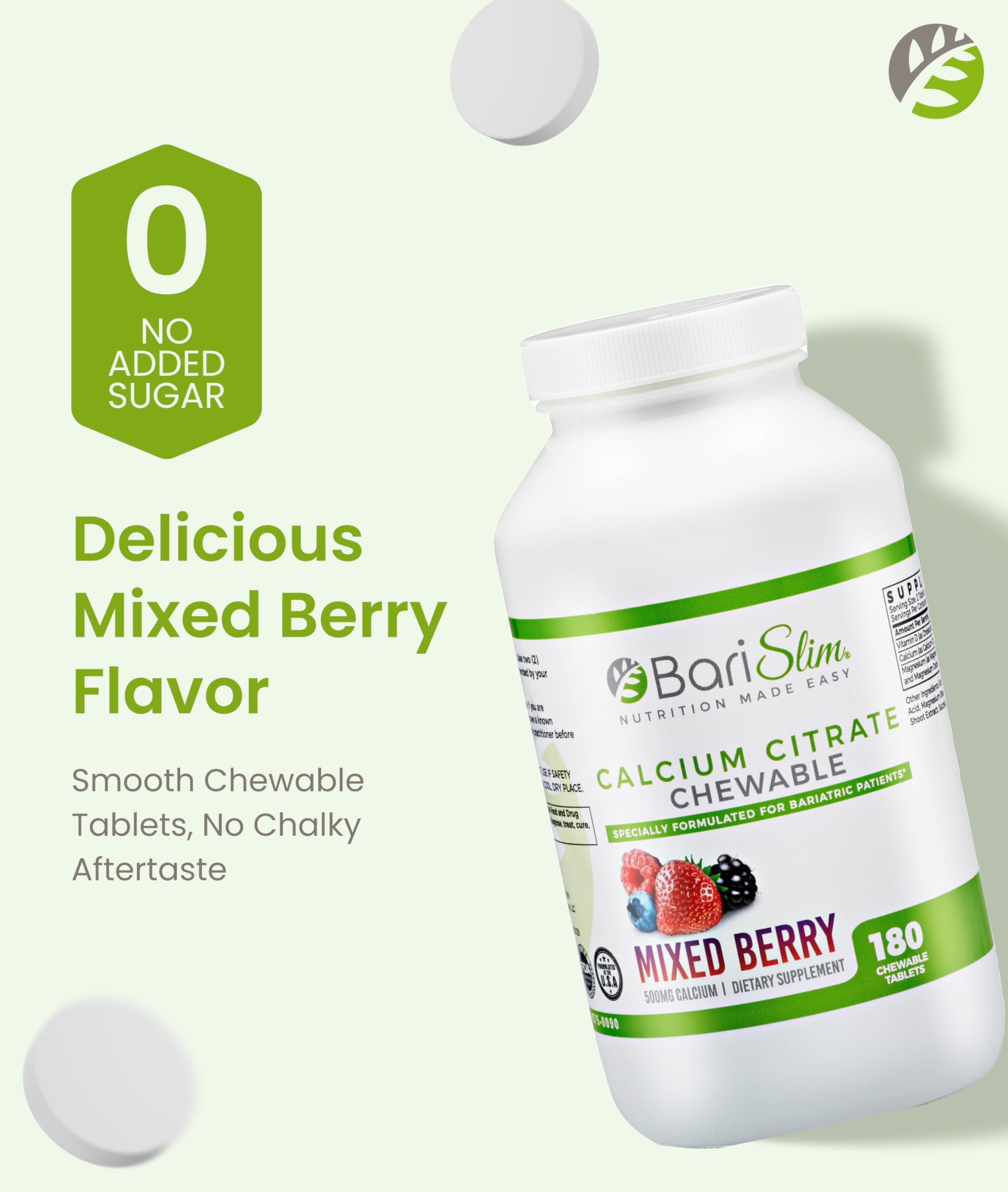 Barislim calcium citrate with magnesium and vitamin D to enhance absorption