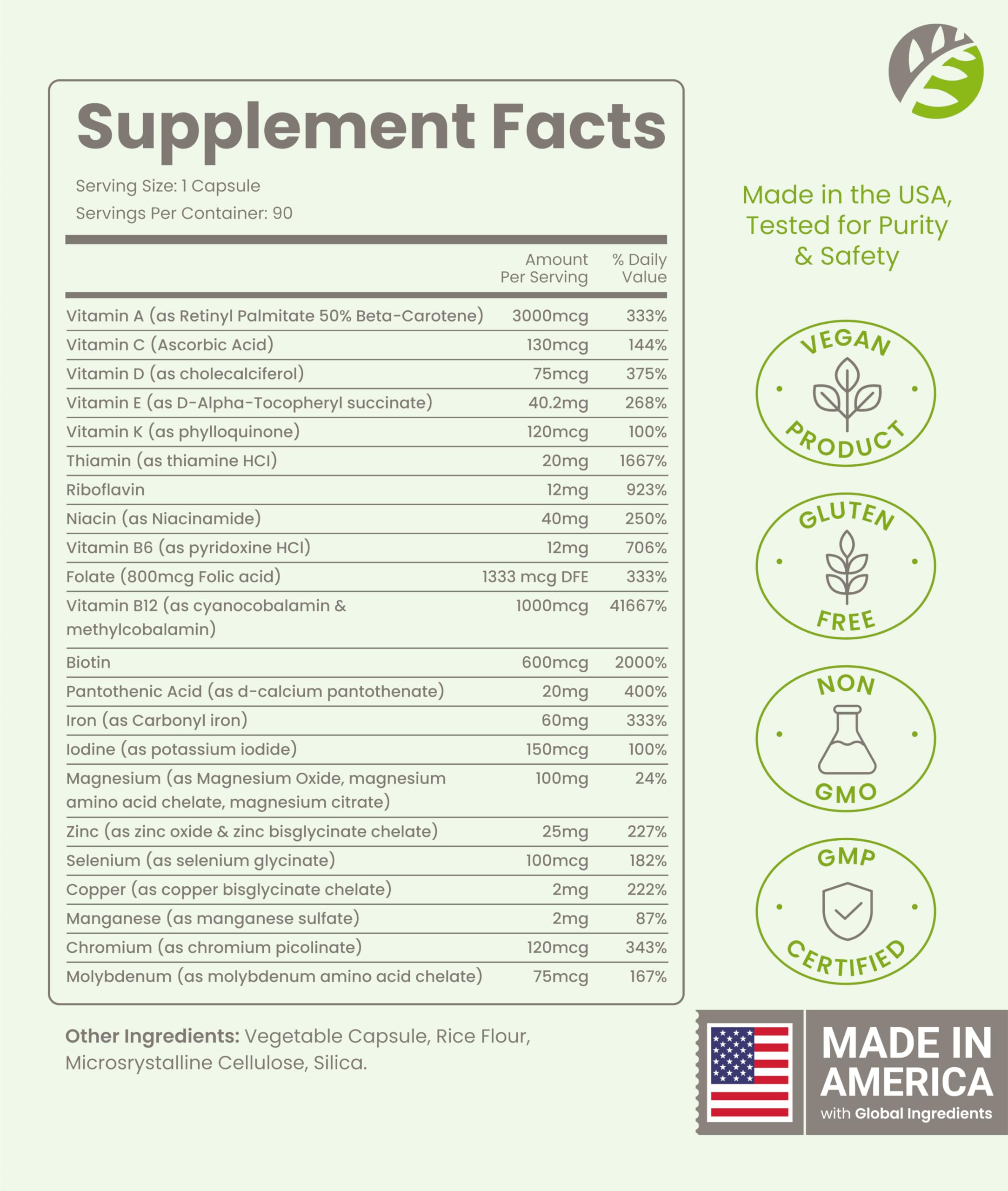 BariSlim multivitamin capsule close-up highlighting iron-rich formula for post-surgery support.