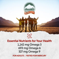 Barlean's cold-pressed flax oil image highlights plant-based ALA support.