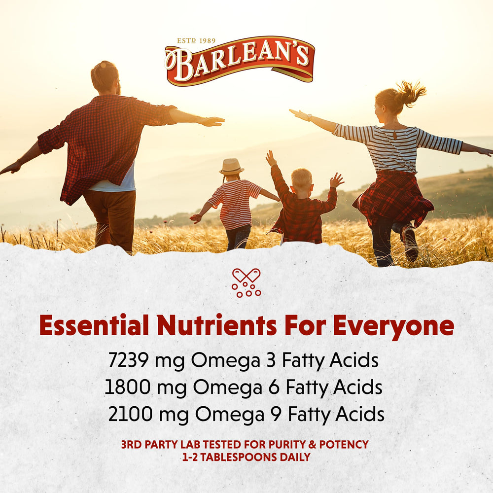 Barlean's flax oil drizzled on yogurt or salad dressing, versatile