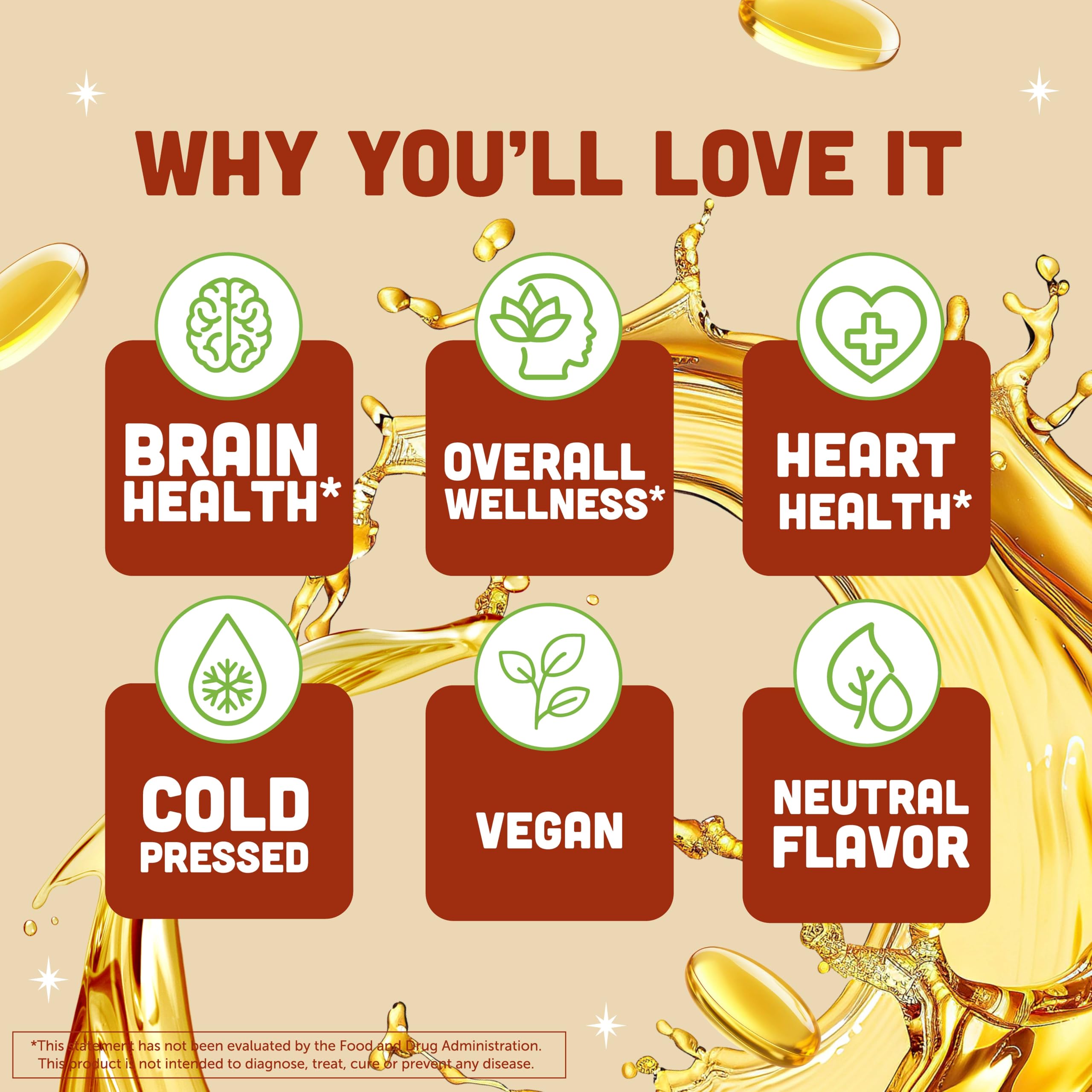 Barlean's flaxseed oil ingredients label; gluten-free and non-GMO source