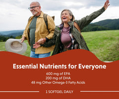 Barlean's Ideal Omega Max capsule closeup highlighting EPA and DHA content.
