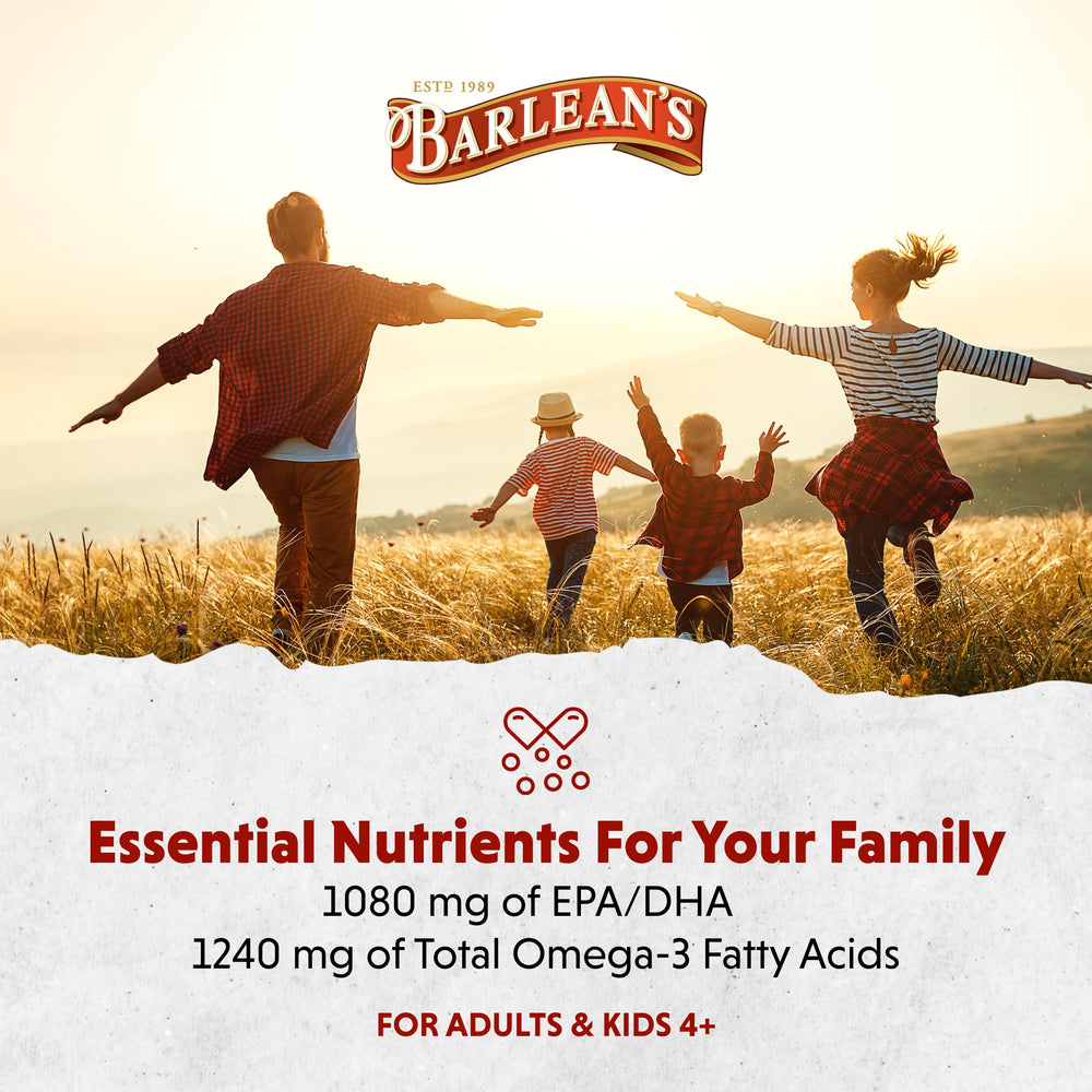 USA-made Barlean's bottle communicates trusted origins