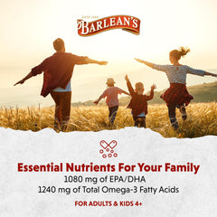 USA-made Barlean's bottle communicates trusted origins