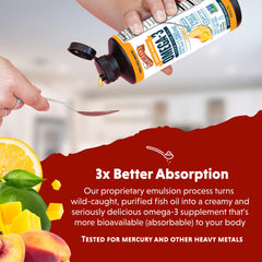 Spoonful of Barlean's Omega-3 on yogurt or smoothies.