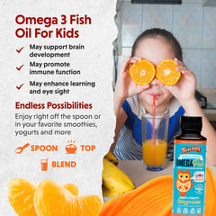 Barlean's Omega Pals drizzle over yogurt for kid-friendly taste