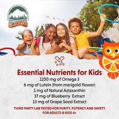 Emulsified Omega Pals formula label highlighting high EPA/DHA