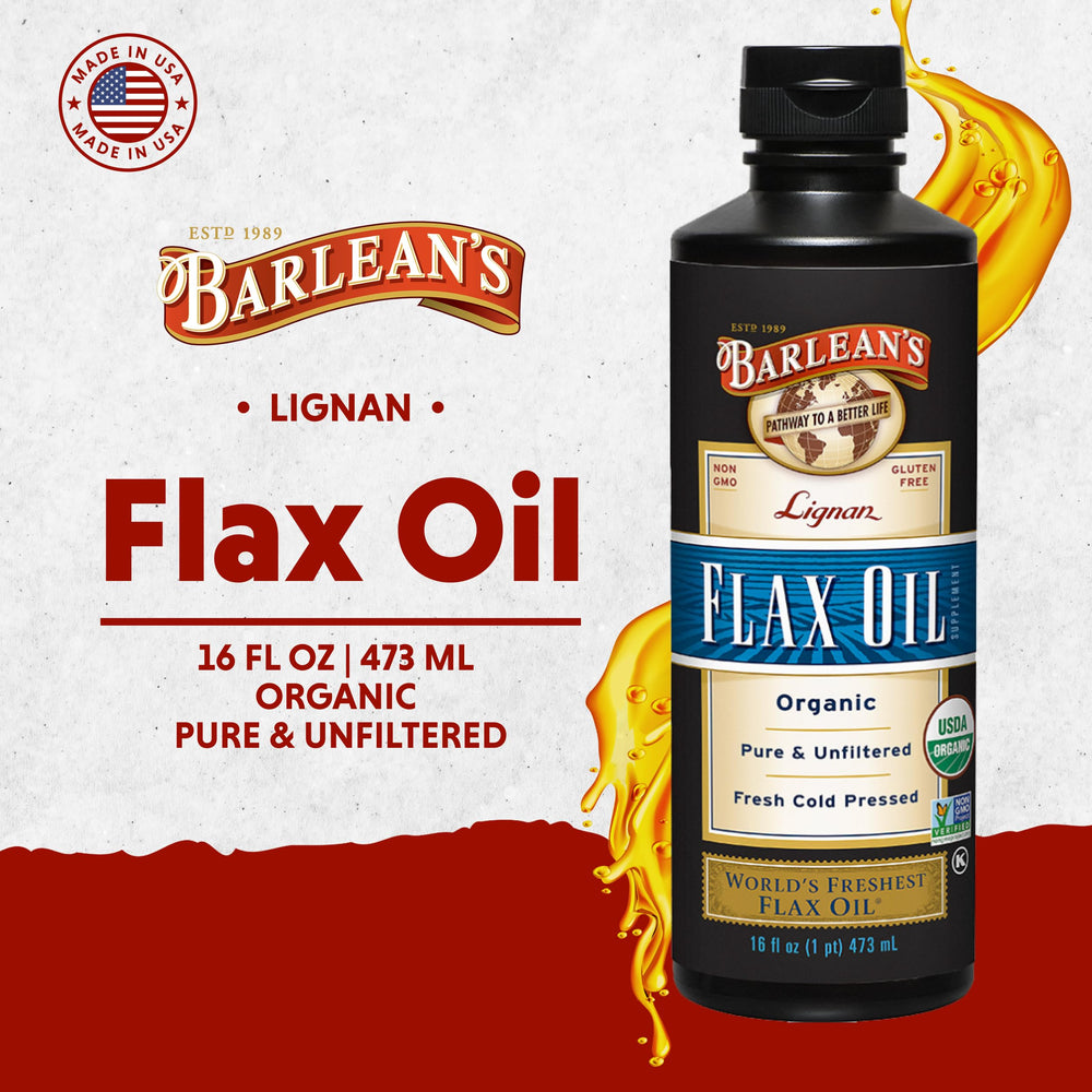 Barlean's Flax Oil spoon image for straight-dose daily use