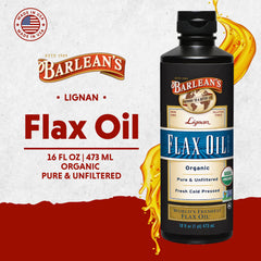 Barlean's Flax Oil spoon image for straight-dose daily use