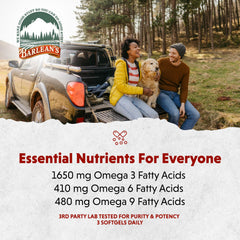 Barlean's ingredients profile closeup shows 1650 mg ALA per serving