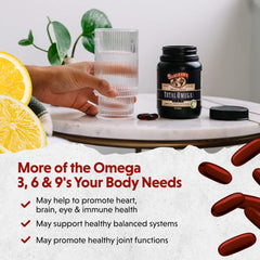 Barlean's sustainably sourced fish oil bottle signals responsible nutrition for daily wellness.