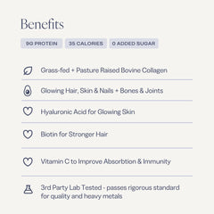 Barre Definition collagen scoop dispensing into a mug for a clean, versatile add-in.