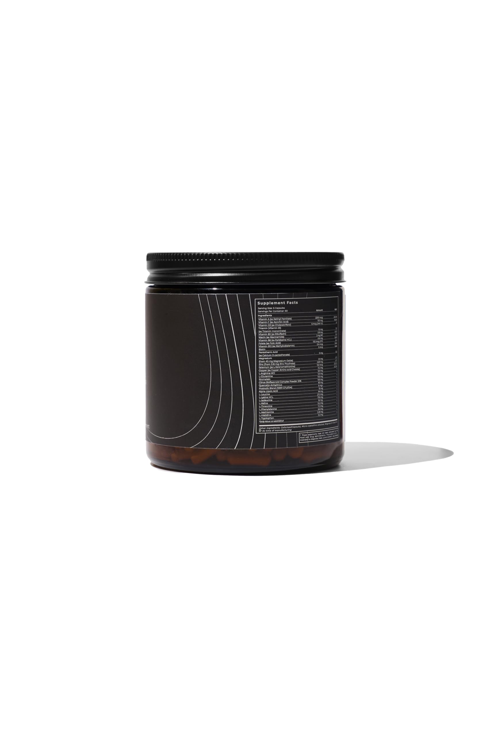 Barrett Recovery AFTER bottle close-up highlighting natural ingredients for healing support.