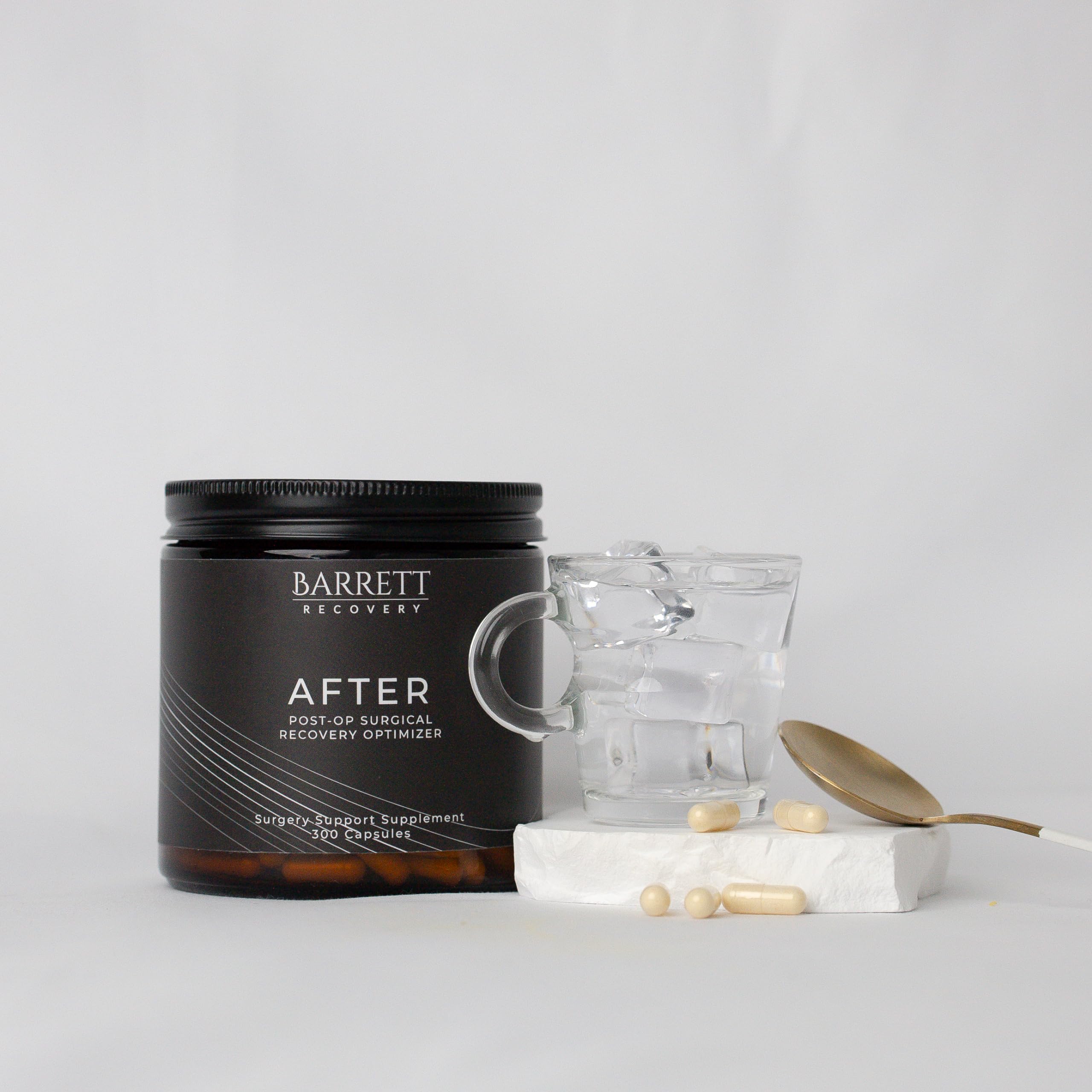 Barrett Recovery AFTER capsules ready for convenient daily post-op nutrition.