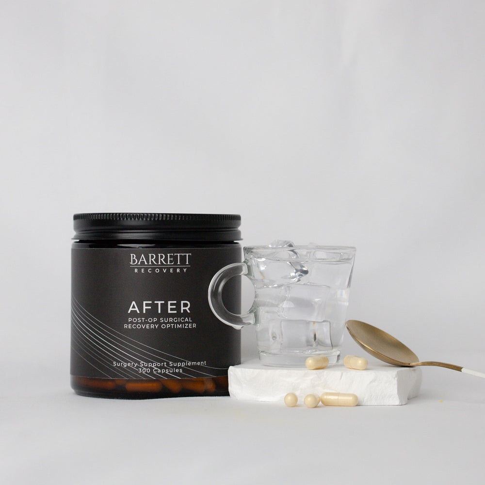 Barrett Recovery AFTER capsules ready for convenient daily post-op nutrition.