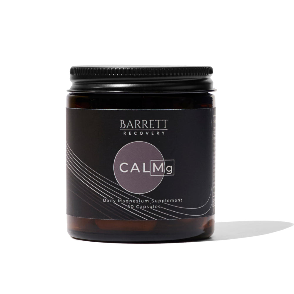 Barrett Recovery CALMg bottle front for serene sleep support