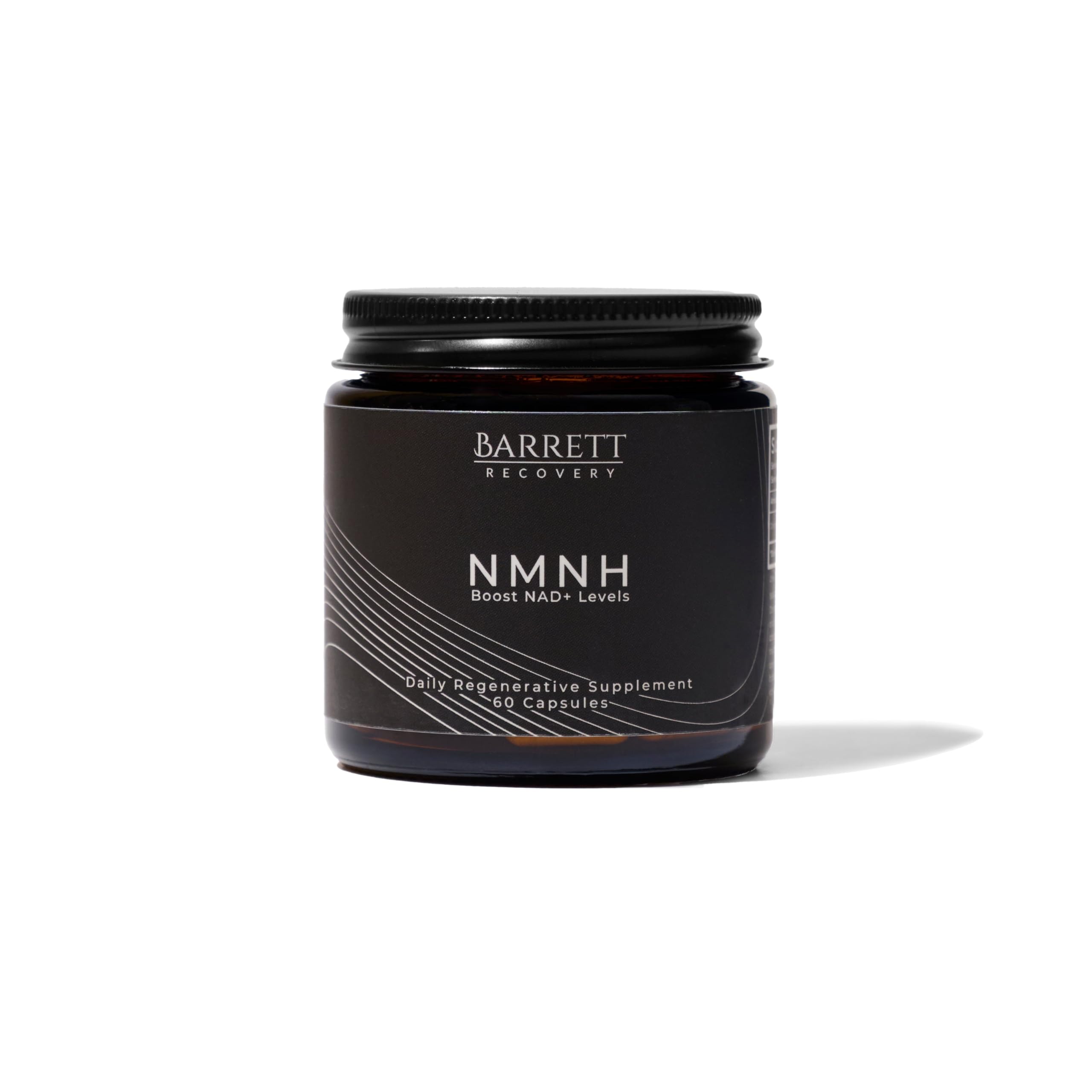 Barrett Recovery NMNH bottle pour highlighting daily energy support