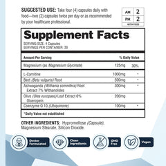 Label detail emphasizes doctor-formulated blend with CoQ10 and magnesium.