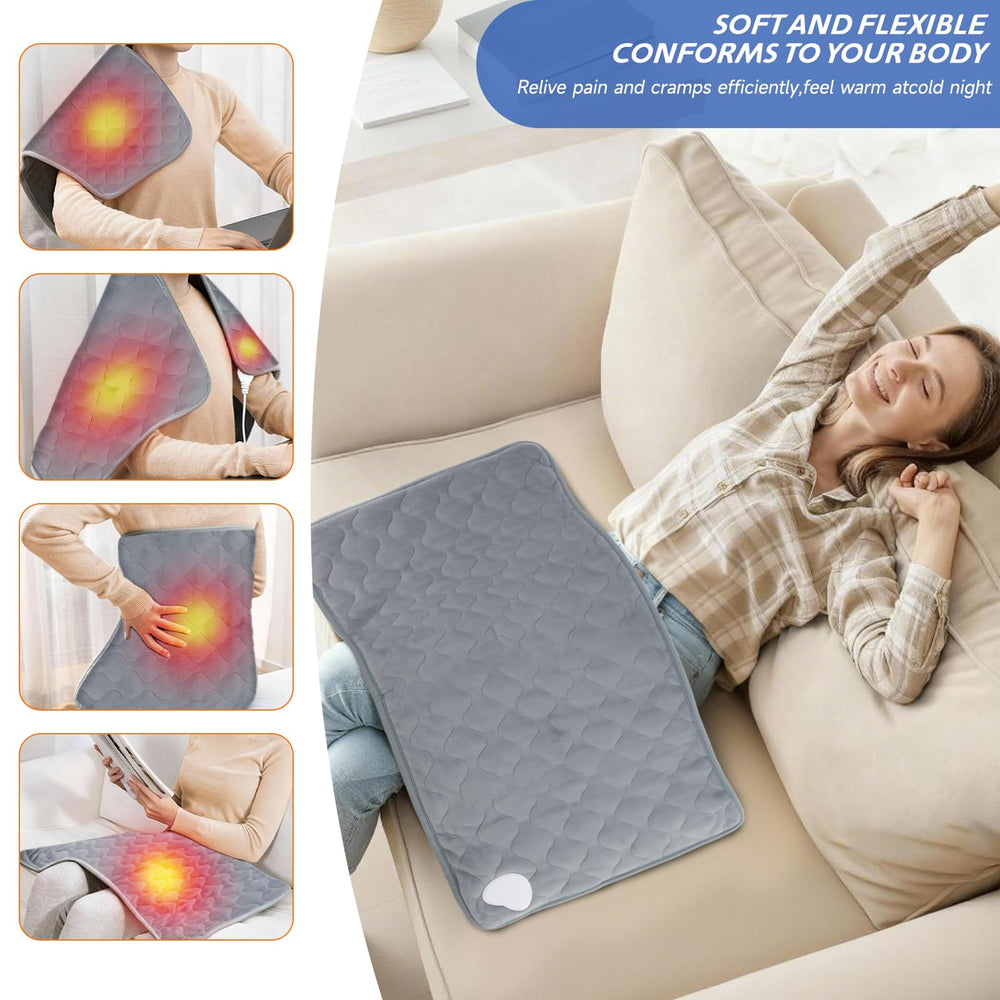 BASANIE heating pad-auto-shut-off highlights safe, worry-free operation
