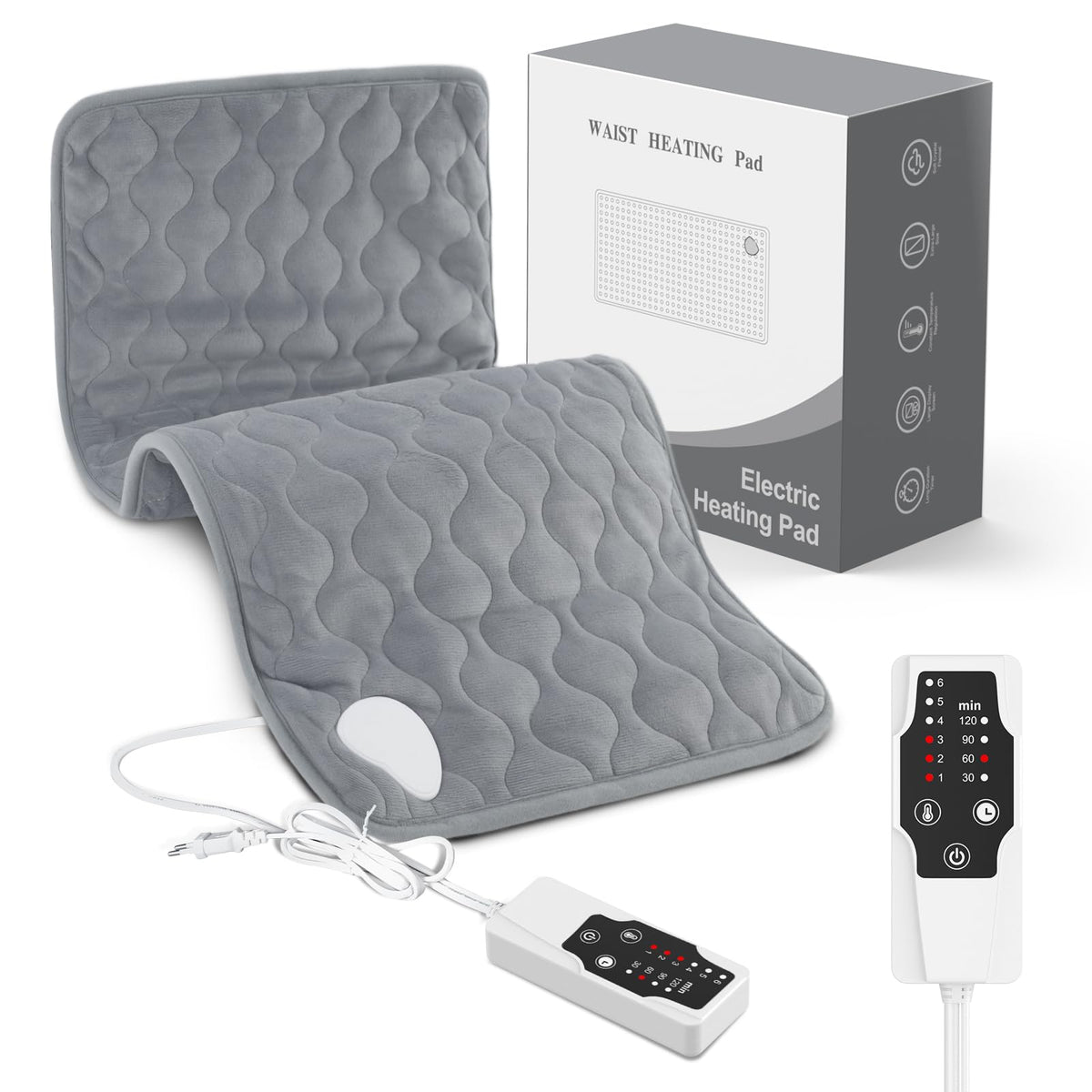 BASANIE heating pad back-neck-shoulder full-size image shows targeted warmth for upper body comfort
