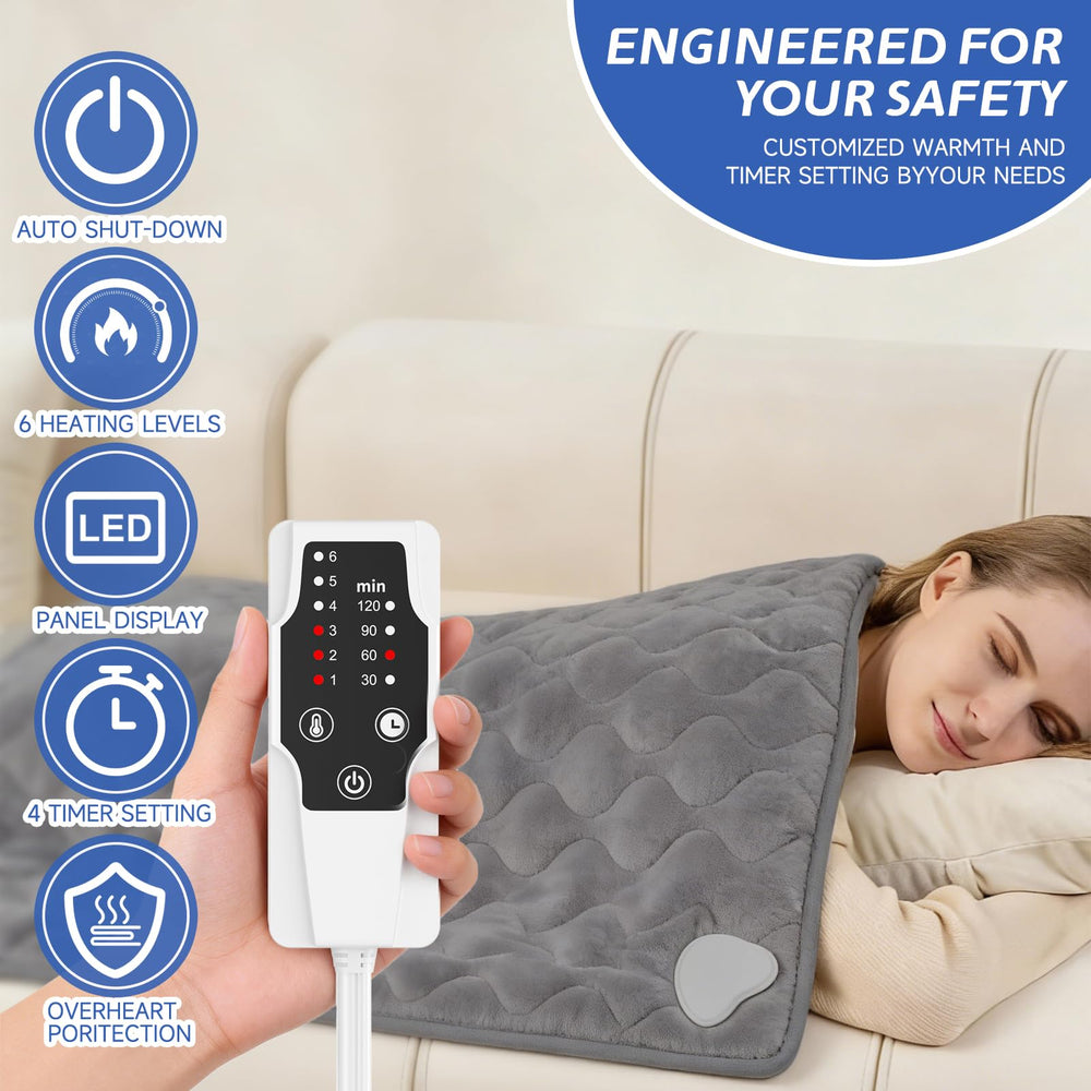 BASANIE heating pad-moist-dry-therapy shows versatile heating options