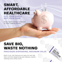 BASE LABORATORIES 5ml unit-dose design reduces waste.