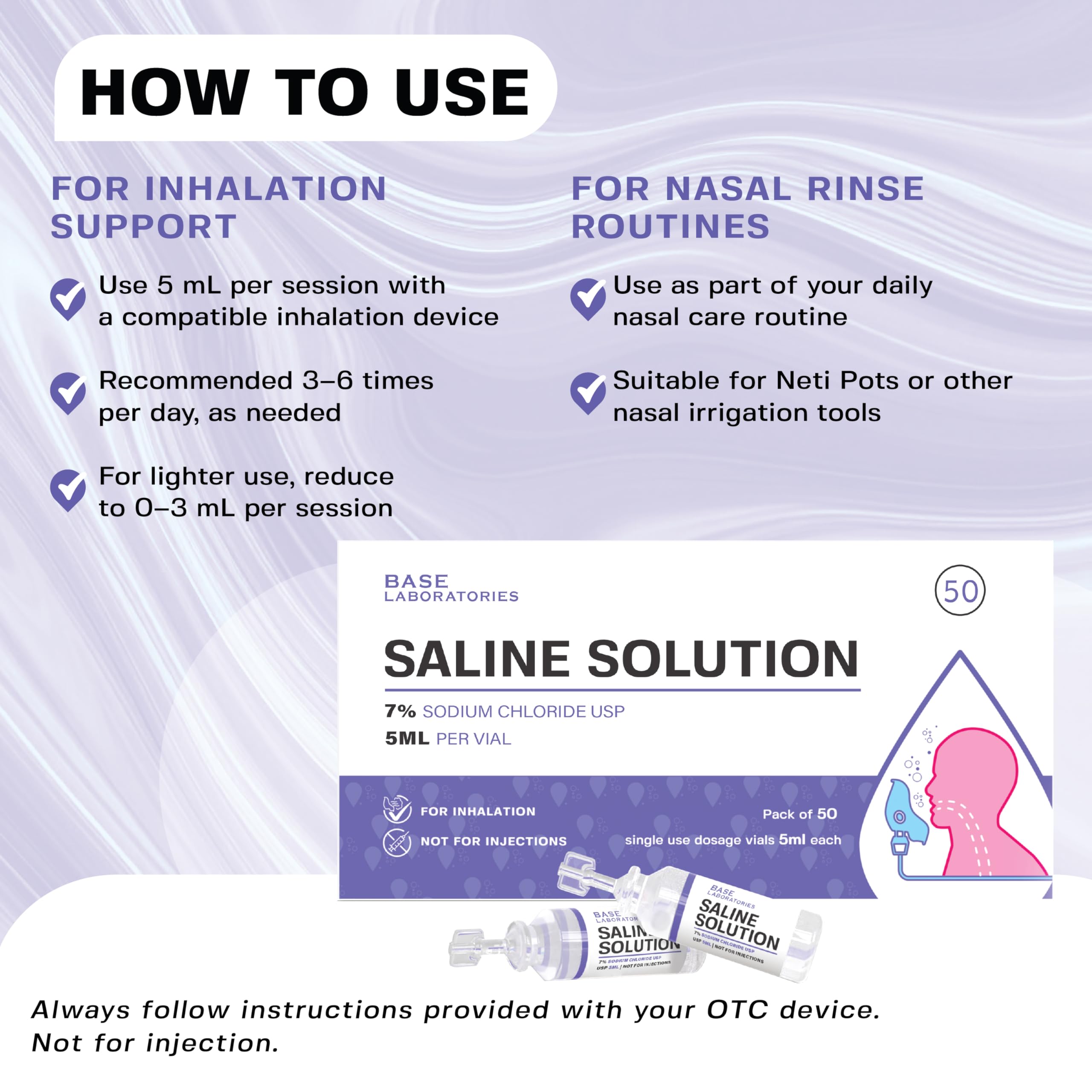 BASE LABORATORIES 100 vial box supports ongoing use.