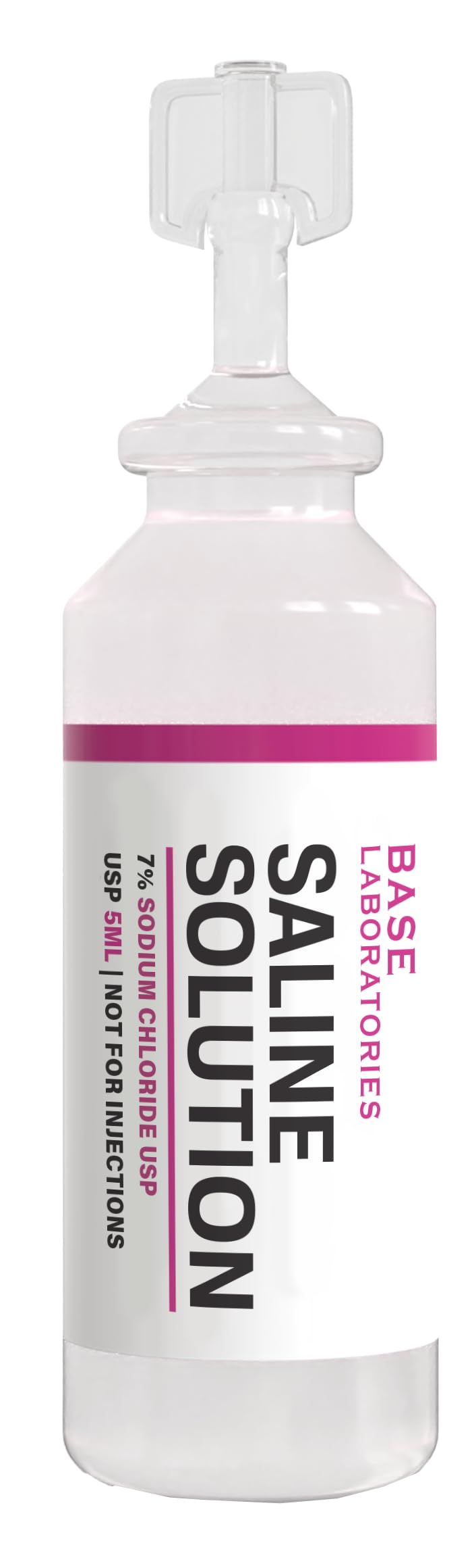 BASE LABORATORIES high-concentration saline for inhalation and irrigation.