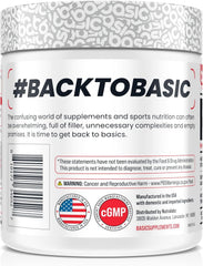 Basic Pre-Workout pour-into-shaker demonstrates easy mixing and no beta-alanine tingles.