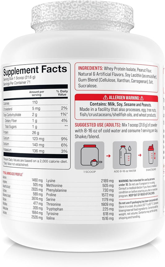 BASIC SUPPLEMENTS scoop with 26g protein for precise portioning and mixing
