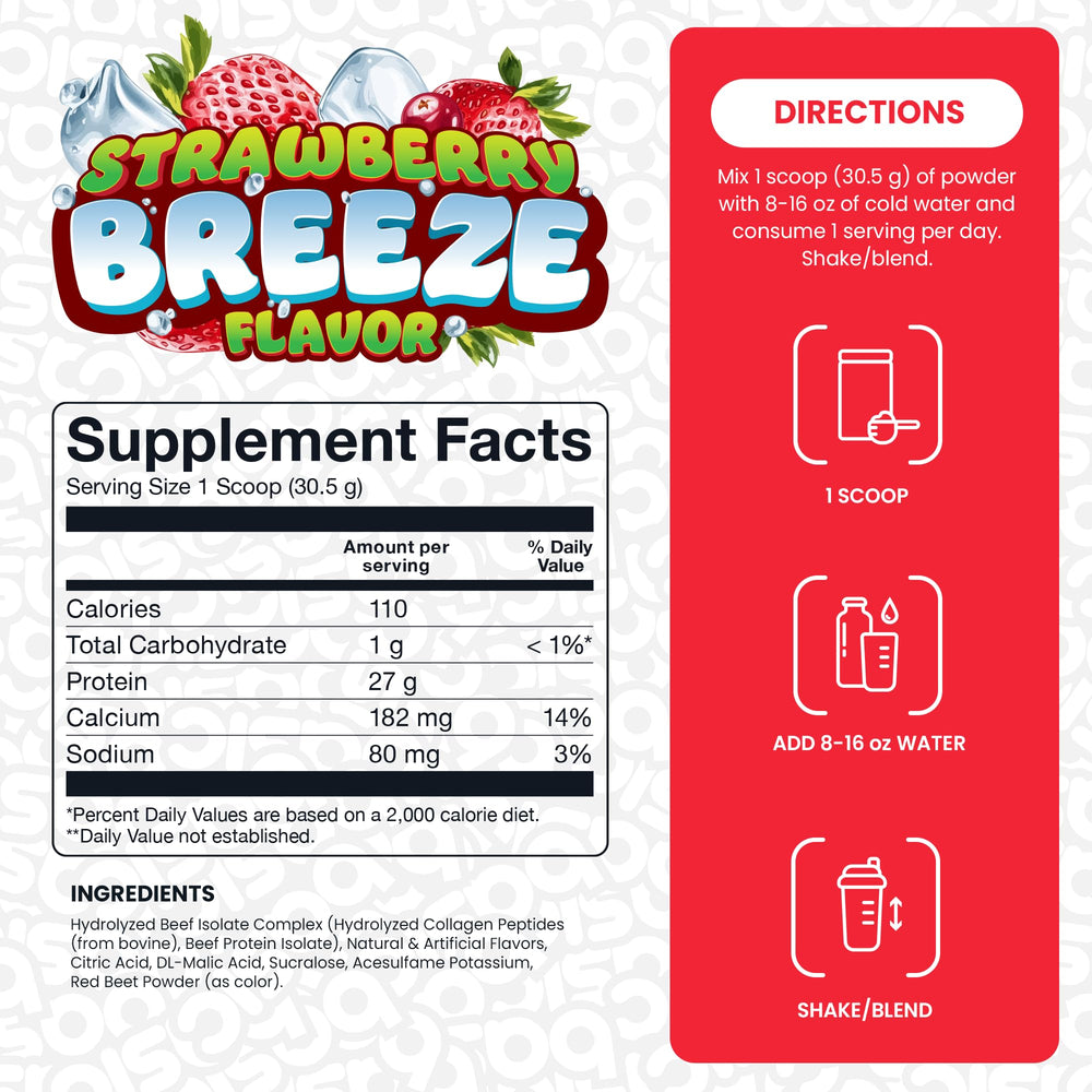 Basic Supplements prepared shake in glass demonstrating lean sugar-free protein