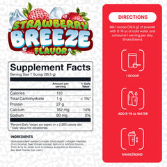 Basic Supplements prepared shake in glass demonstrating lean sugar-free protein