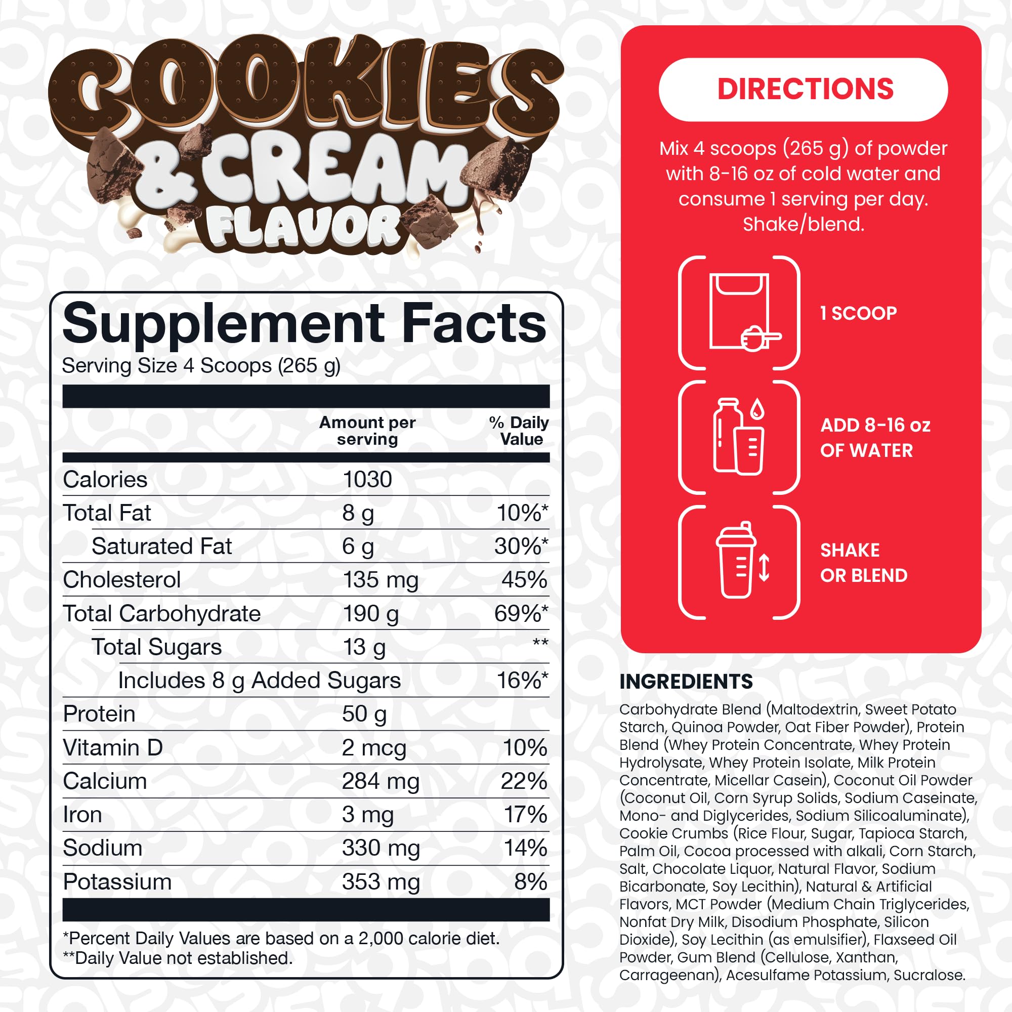 Basic Supplements Mass Gainer mixer shows quick blend after training.