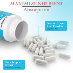 Basigano pepper extract (piperine) enhances nutrient absorption.