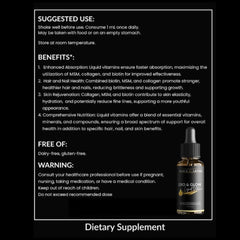 Glass of Gro & Glow cherry liquid for everyday beauty routines.
