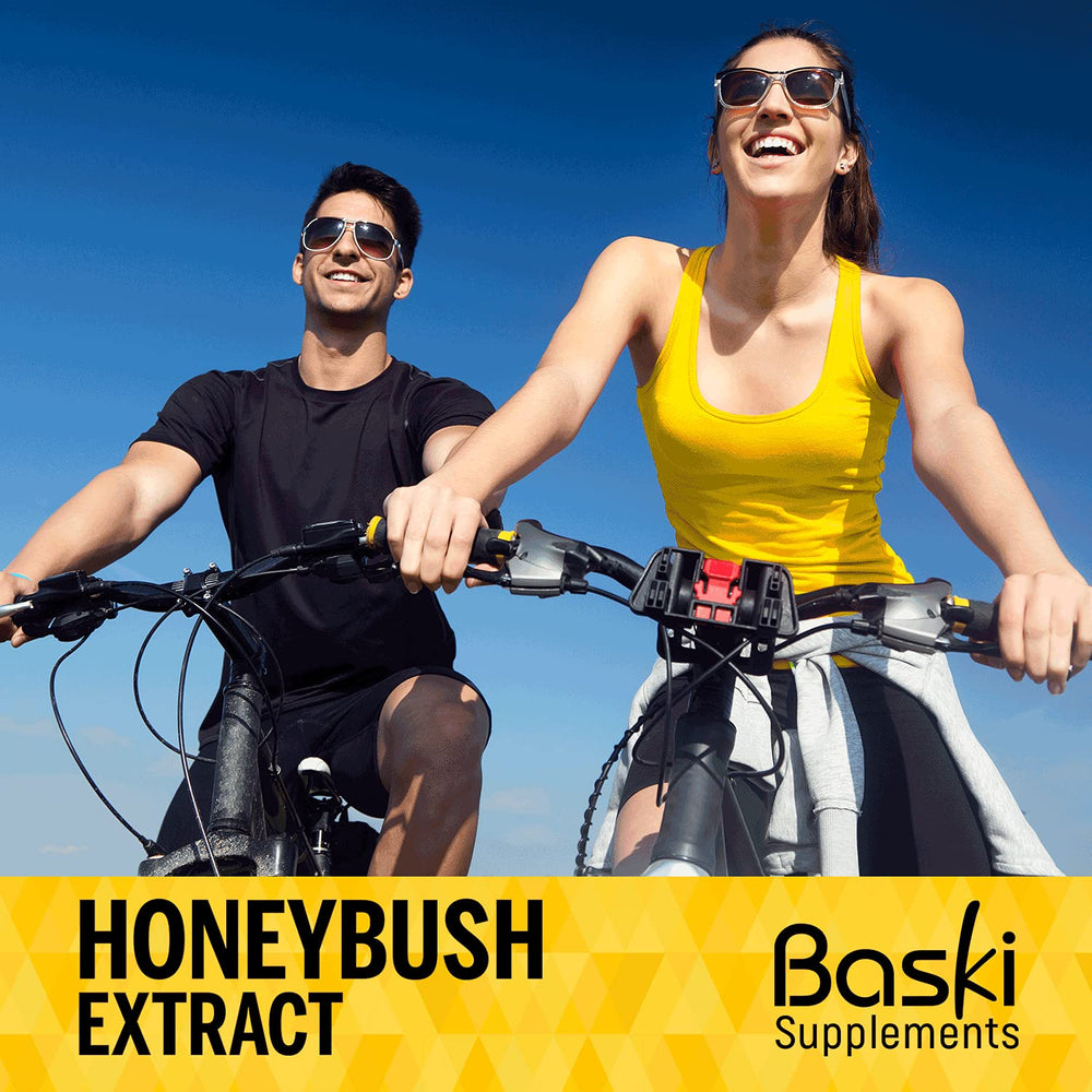 BASKI Honeybush Extract lifestyle image suggesting soothing skin routine