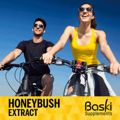 BASKI Honeybush Extract lifestyle image suggesting soothing skin routine