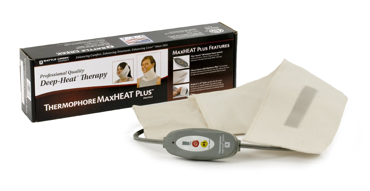 Battle Creek Thermophore MaxHEAT Plus Petite pad for targeted moist heat on back and joints