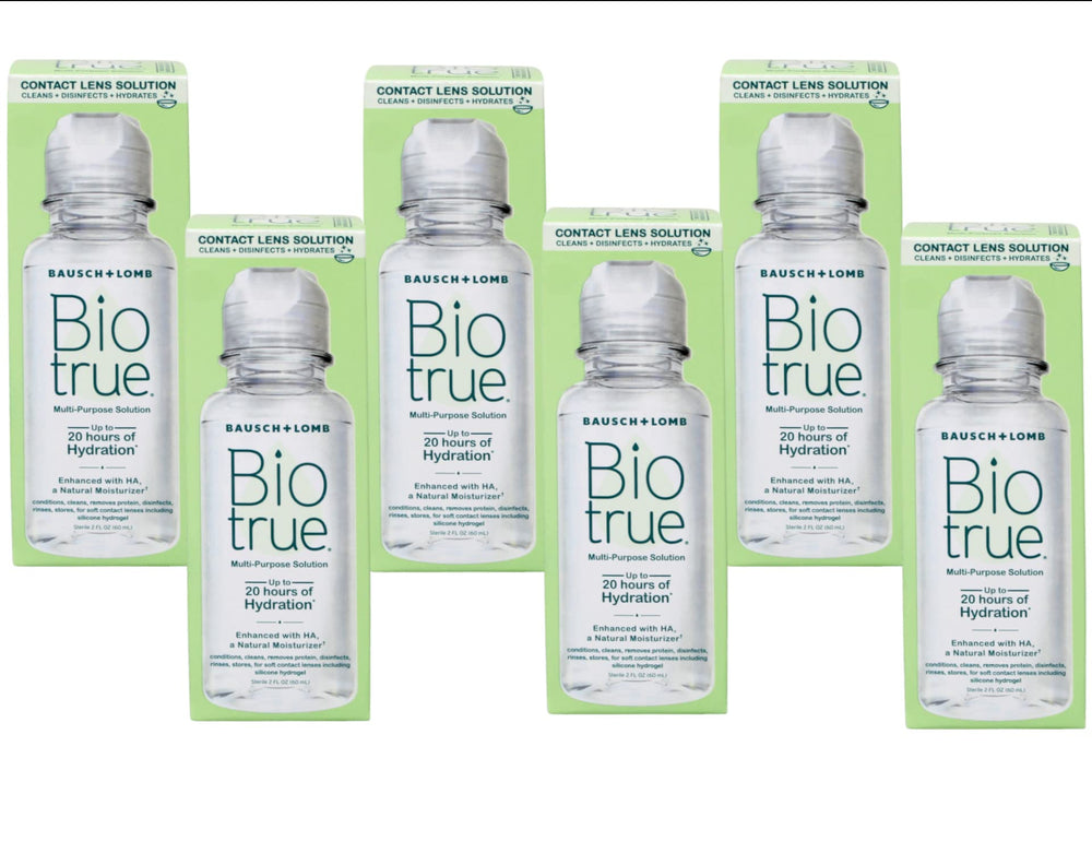 Bausch + Lomb Biotrue Travel Solution bottle pour for easy on-the-go lens care