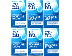 Bausch + Lomb Renu moisture drops bottle front supports daily lens comfort