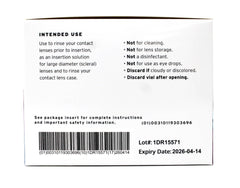 Bausch + Lomb ScleralFil single-use sterile vial supports lens care routines.