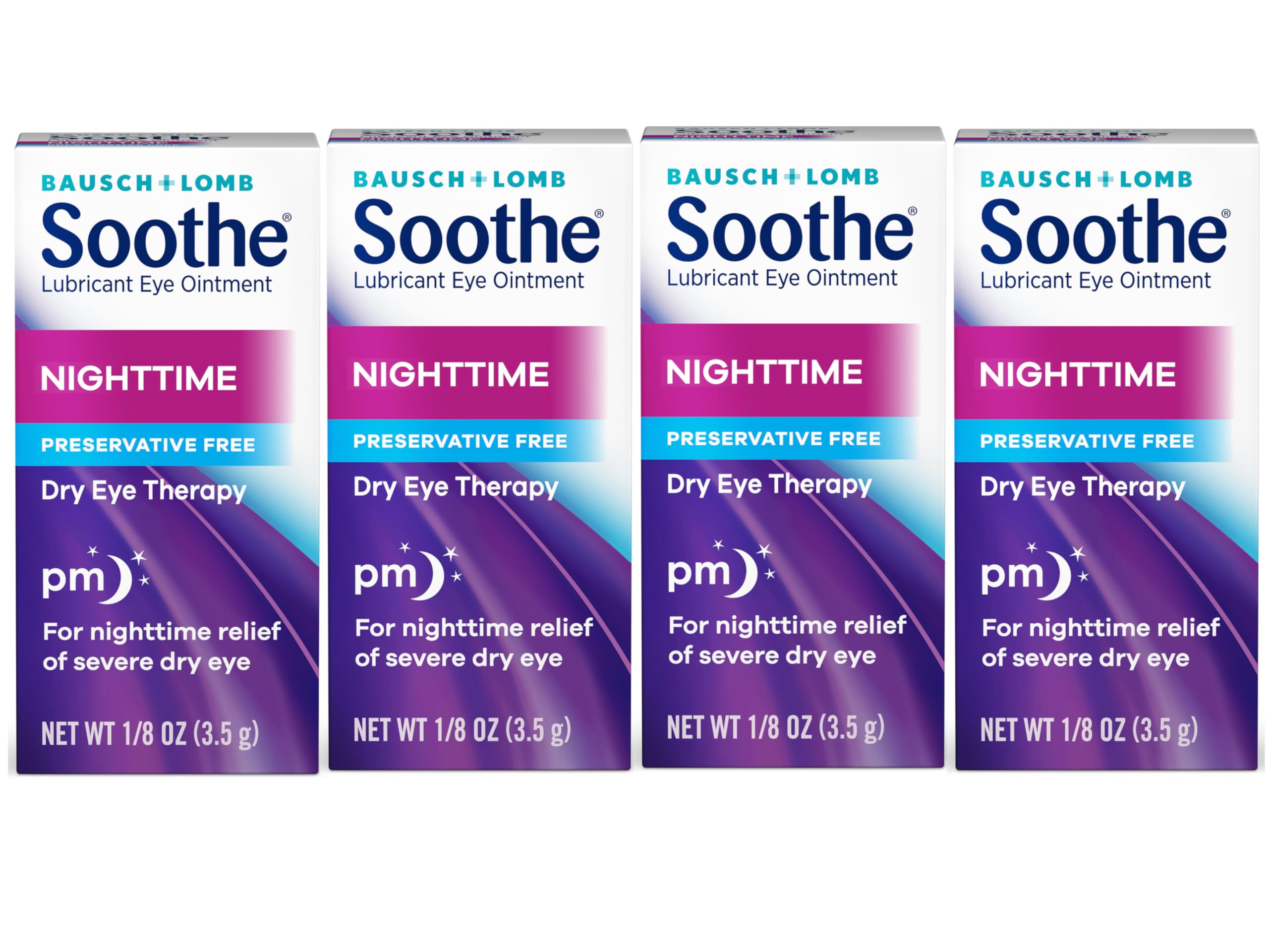 Bausch + Lomb Soothe Eye Ointment tube for nighttime hydration
