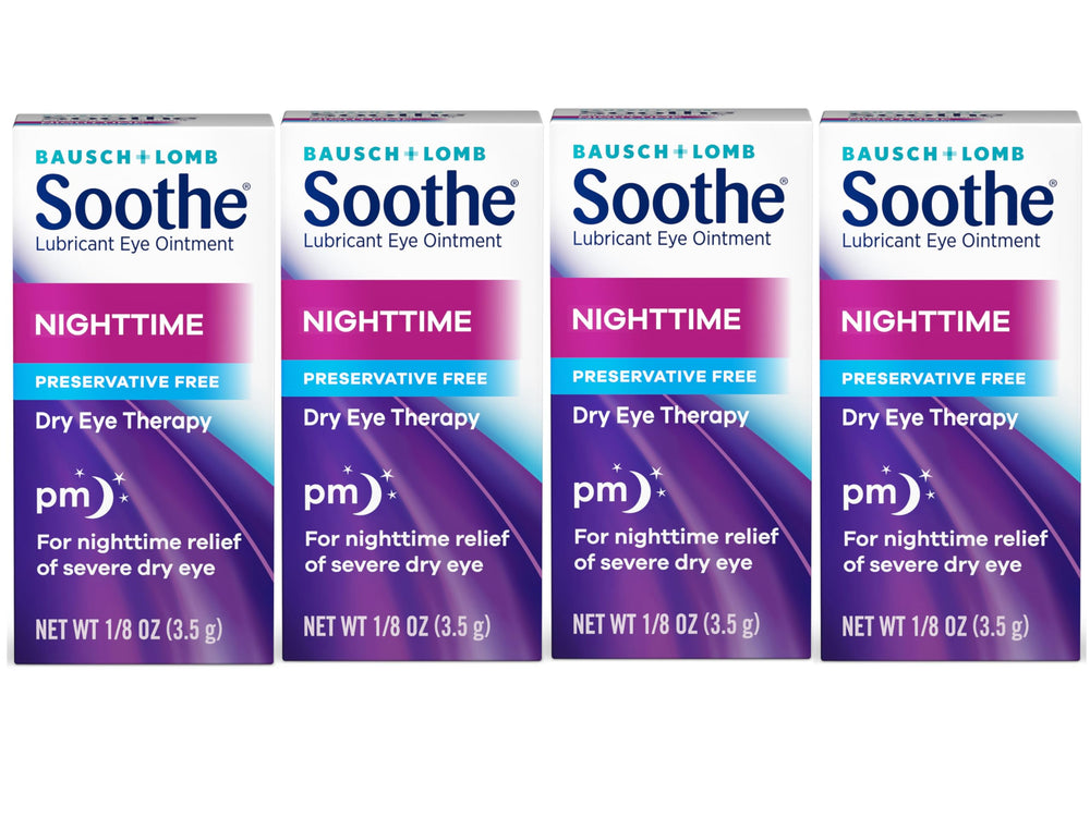 Bausch + Lomb Soothe Eye Ointment tube for nighttime hydration
