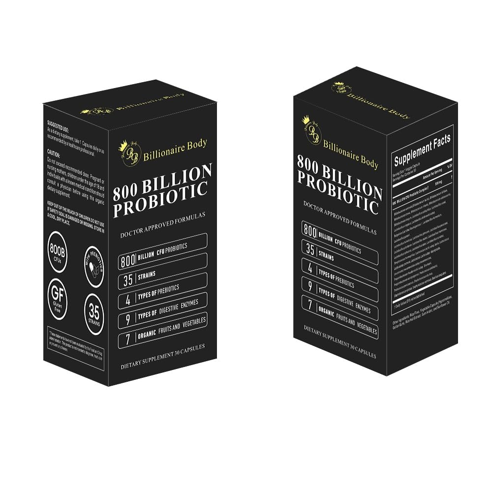 BB Billionaire Body Probiotics ready for daily use to support digestion.