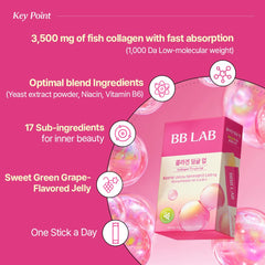 BB LAB Collagen Tangle Up Jelly Stick opened close-up texture detail