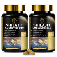 BBEEAAUU Shilajit capsules bottle for convenient daily energy support.